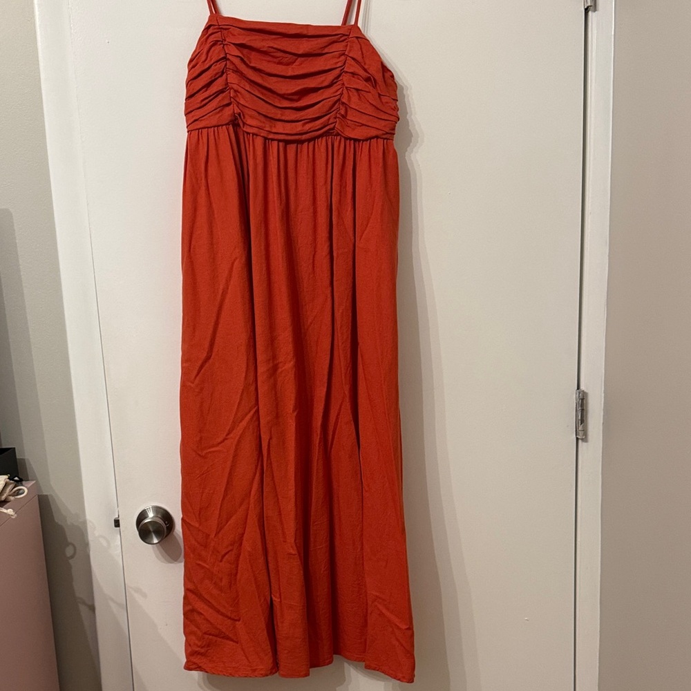 Blood Orange Maxi Dress EUC size M or 8/10.